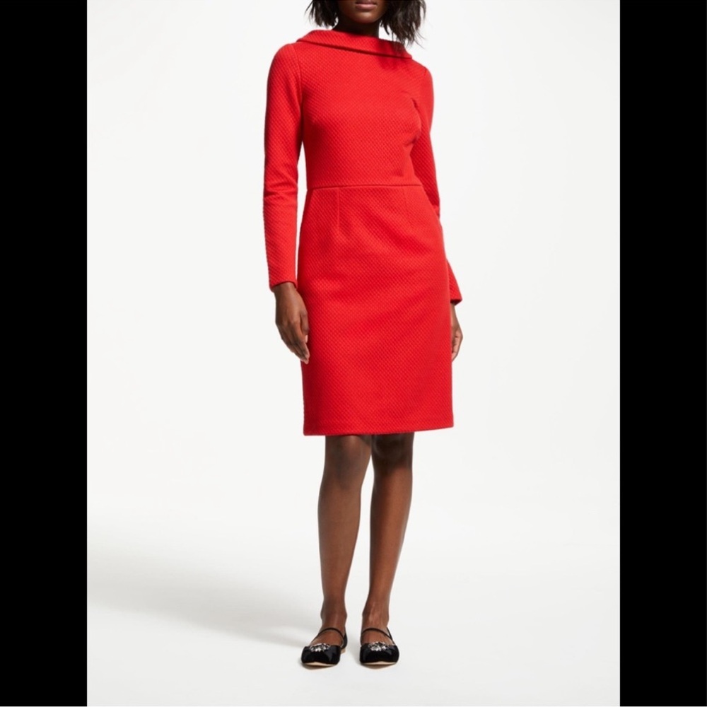 Boden Scarlet Textured Mini Dress - Picture 2 of 8